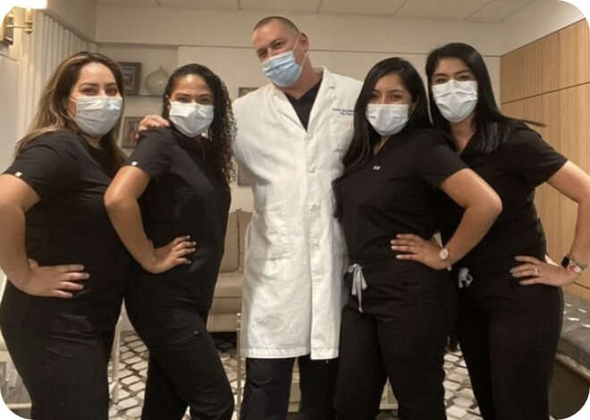 Dr David Ghozland with His Team