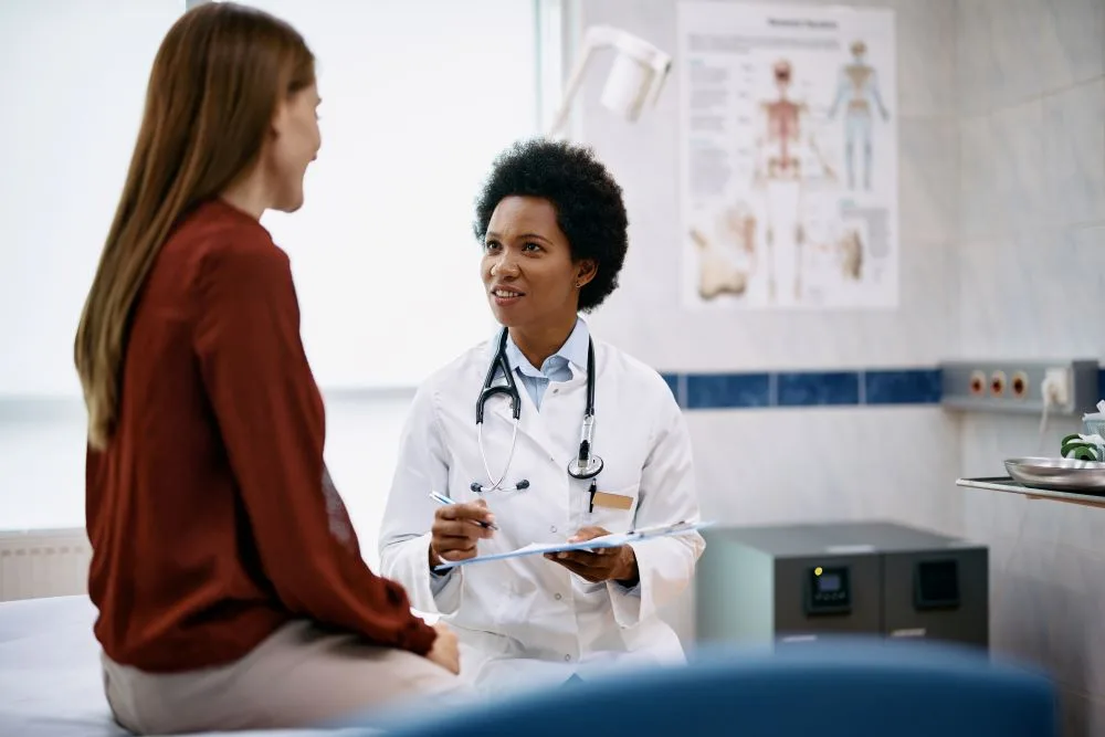 Doctor consulting with a patient