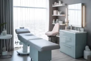 los angeles med spa with a large window letting in light